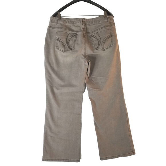 Christopher & Banks Petit Women's Jeans Modern Fit Size 14 P 36x28 Light Brown - Picture 2 of 7